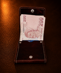Alternative view of Derion Hakiki Deri Bordo Cüzdan – Premium El Yapımı